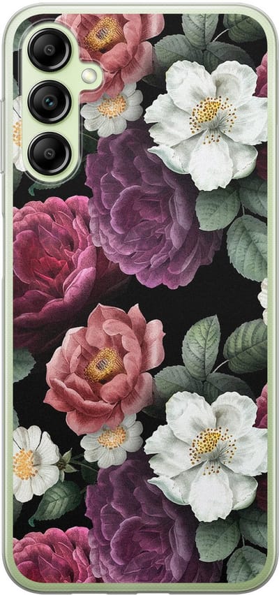 Leuke Telefoonhoesjes - Hoesje geschikt voor Samsung Galaxy A14 5G - Flowers - Soft case - TPU - Bloemen - Multi