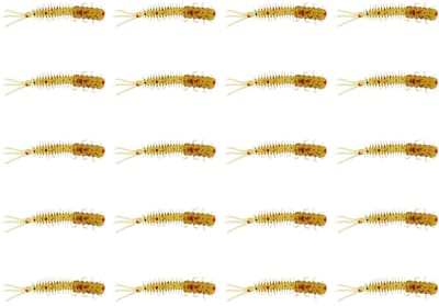 Dailygoods- Kunstaas 20 Stuks - Insect Aas 45mm - Vissen Jig - Geschikt Voor Bas/Karper/Forel - PVC Materiaal - Hoge Levensduur