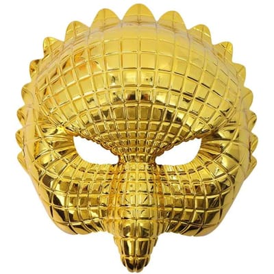 Dierlijke Gouden Plastic Luipaard Gezicht Cover met Verstelbare Elastische Bandjes Halloween Kostuum Cosplay Masker Kostuum Accessoires