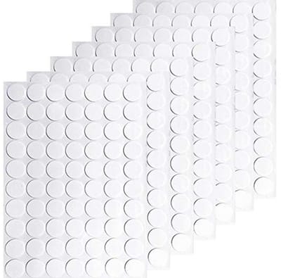 Dubbelzijdig verwijderbare kit - Ronde lijmpunten - Decoratie ophangen - Laat geen sporen achter - 20mm diameter - Transparant
