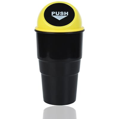 Auto beker type vuilnisbak, multifunctioneel waterdicht met bovenklep bekerhouder opbergbak, auto plastic armsteun box opbergbak