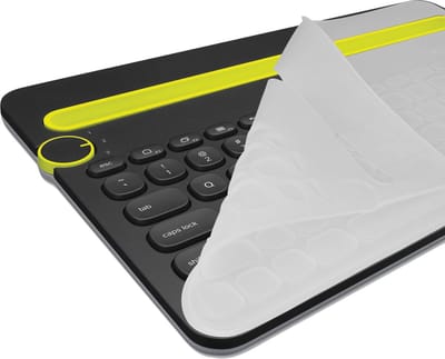 kwmobile Keyboard Cover Compatible with Logitech K480 - Keyboard Cover US English QWERTY - Transparent