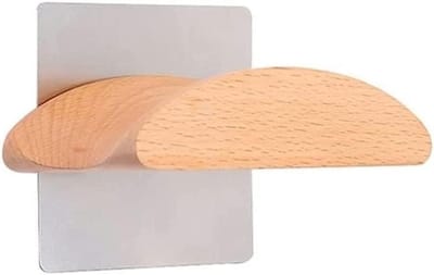 Koptelefoon Houder - Hoofdtelefoon Stand - Bureau Organisatie - Massief Houten - 10 cm Lengte - Natuurlijk Hout