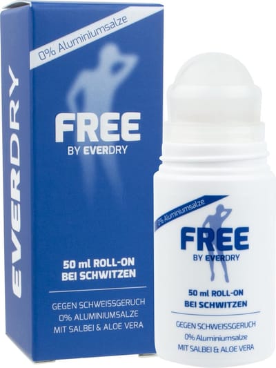 Everdry - antiperspirant roll-on - zonder aluminium, 100% natuurlijke ingrediënten - 50ml - Made in Germany