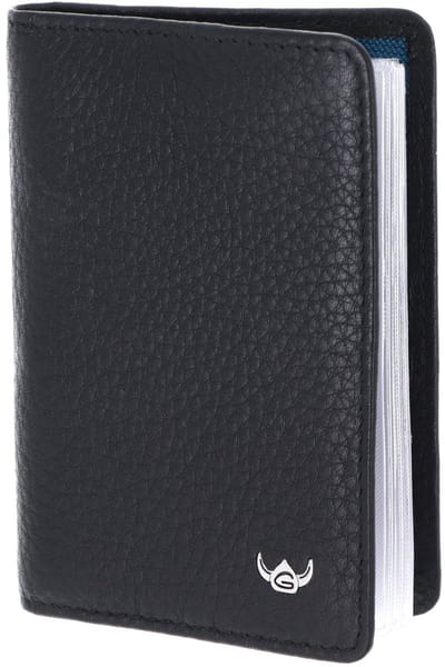 Golden Head Leren kaarthoes Capri RFID Protect Kartenetui 4431 Schwarz zwart