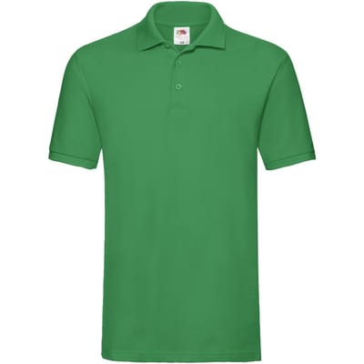 Fruit of the Loom Heren Premium Piqué Poloshirt (Kelly Groen)