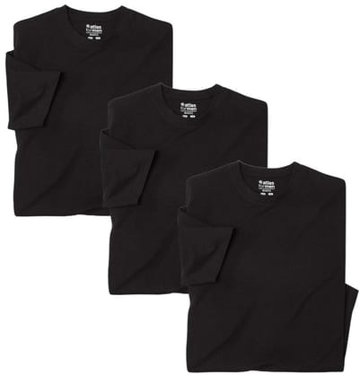 ATLAS FOR MEN - Set van 3 effen t-shirts - Heren - Verkrijgbaar in grote maten - L
