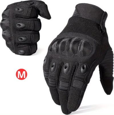 Bovista Airsoft Handschoenen - Tactical - Tactical Gloves - Leger - Tactical Handschoenen Hardknuckle - Paintball - Militaire - Touchscreen - Zwart M