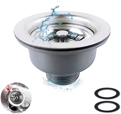 Keuken Spoelbak Collectie Roestvrijstalen Zeef Keuken Spoelbak Mand Afvoer Plug Spoelbak Accessoires Spoelbak Afvoer Zeef Montage (114mm)