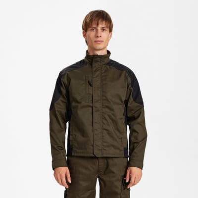 Engel Galaxy werkjack met 2-weg stretch 1809-255 - Forest Green / Black - XS