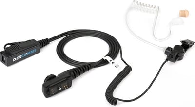 DerComms® Security headset voor Hytera PD705, PD715, PD755, PD785, PD795, PD985