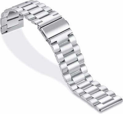 CHPN - Horlogebandje geschikt voor Samsung - Geschikt voor Samsung 41/42MM - Zilverkleurig bandje - Geschikt voor Samsung Watch - Metalen bandje