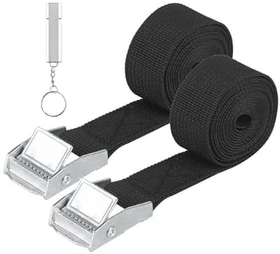 2 stuks verstelbare sjorbanden 25 mm x 3,5 m - Duurzaam en sterk voor fiets, motor en bagage