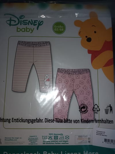 Disney baby  broekjes poeh maat 62/68