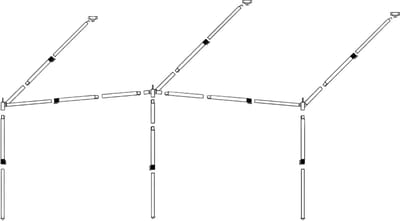 Dorema Luifelframe Aluminium 25mm EasyGrip - Frames - Grijs
