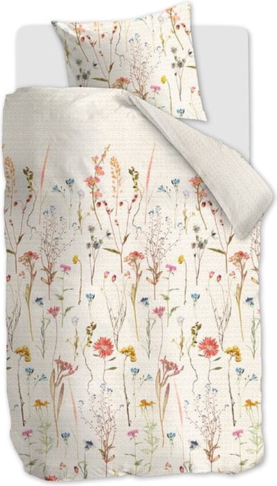 Ariadne at Home dekbedovertrek Flowered - 140 x 200/220 cm - off-white