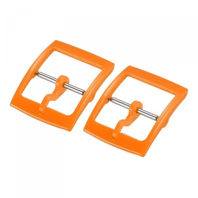 Dailygoody - Horlogeband Clip Vervanging - Roestvrij Staal - 16 mm - Oranje - Geschikt voor Diverse Horloges - Handige Sluiting