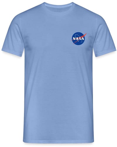 NASA Klassiek Logo Als Borstlogo T-Shirt Heren