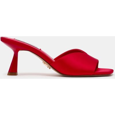 Steve Madden Ivie Mules Red Satin Taglia: 36 | Tacchi Alti Outlet | Donna | Rosso