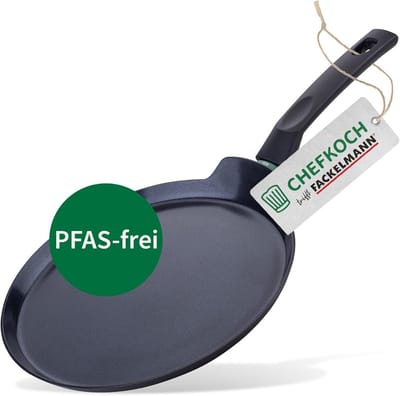 Lichte Aluminium Pannenkoekenpan 26 cm met Keramische Anti-Aanbaklaag - Geschikt voor Alle Warmtebronnen Inclusief Inductie