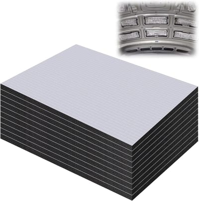 Dailygoods- Isolatiemat Zelfklevend - Geluidsisolatiemat - Isolatiemat Auto - Aluminium Butyl Isolatiemat - Vervangende Isolatie - 25 x 18 cm - Geluidsisolatie