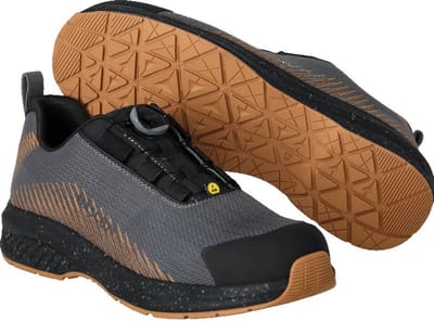 Mascot Footwear Customized Veiligheidsschoenen laag F1601-909 - steengrijs/notenbruin - 37