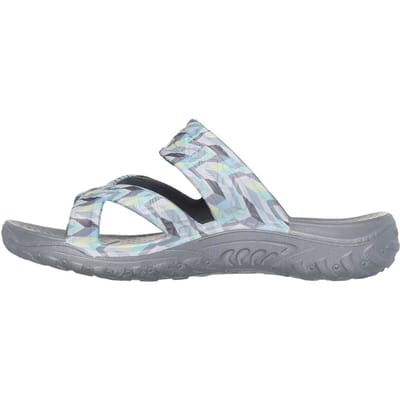 Skechers Reggae-sandalen met zigzagpatroon voor dames (Meerkleurig/grijs)