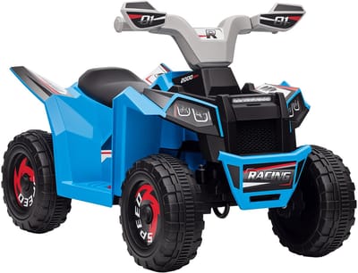 HOMCOM Elektrische auto voor kinderen Kunststof, Metaal 70L x 41,5B x 48,5H cm Blauw