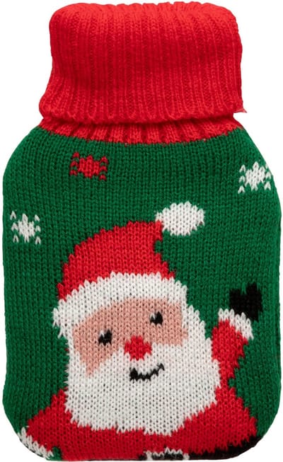Fééric Lights and Christmas Warmwaterkruik Kerst - Kerstman - 7x12cm - Groen
