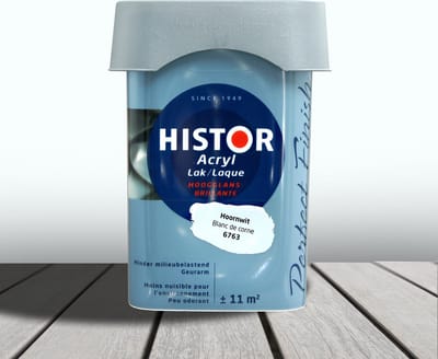 Histor Perfect Finish Lak Acryl Hoogglans 0,75 liter - Hoornwit