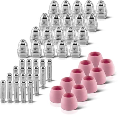Set met slijtonderdelen 50-delig voor AG-60 / SG-55 plasmatoorts