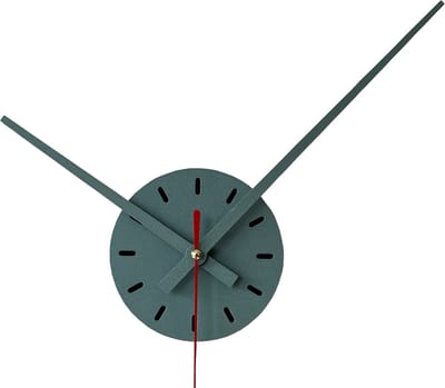 Home 3D® - Wandklok Groen – Ø35cm – moderne klok – Wandklok modern – Gemaakt met 3D-printtechnologie – keukenklok – Stil uurwerk