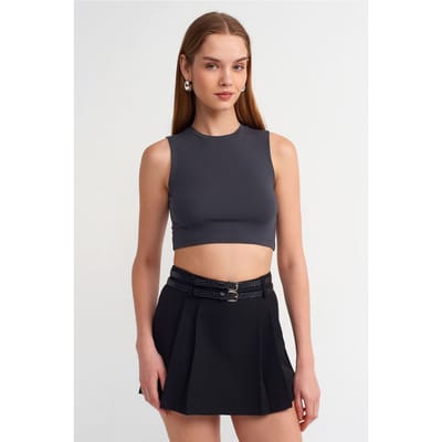 Mouwloze Crop Top Van Katoen Jersey