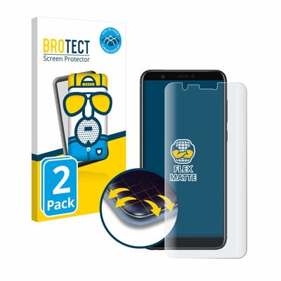 BROTECT - Screenprotector voor Huawei P smart 2018 - Folie Beschermfolie matte volledig dekking 2 Stuks