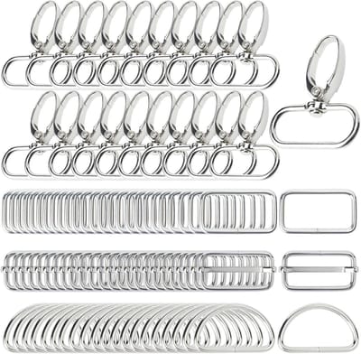Karabijn Haken Set - D-ringen Gespen - Tas Accessoires - Duurzame Zinklegering - 25-38mm Binnendiameter - Diverse Kleuren