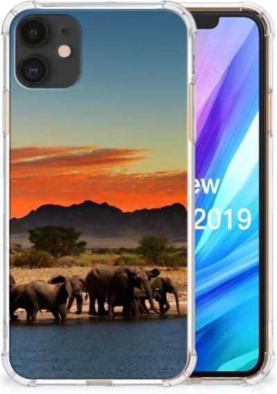 Apple iPhone 11 Case Anti-shock Olifanten