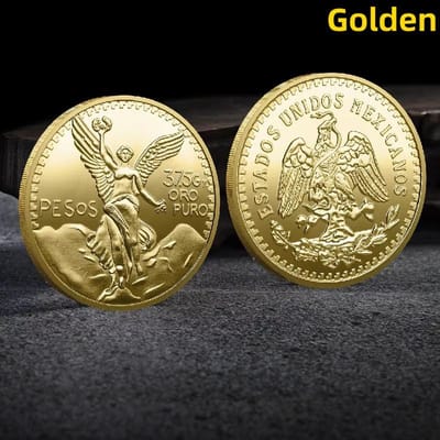 Mexicaanse Peso Munt Metaal Herdenkingsmunt Mexicaanse Arend Zeearend Diao Slang Herdenkingsmunt