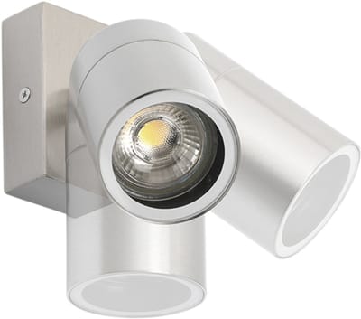 QAZQA solo - Moderne Wandlamp Up Down voor buiten - 1 lichts - D 150 mm - Staal - Buitenverlichting