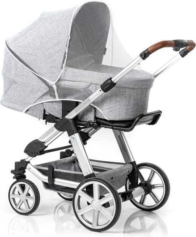 Reer BiteSafe klamboe voor kinderwagen, wit- bescherming tegen insecten - geschikt voor kinderwagen, buggy en wandelwagen