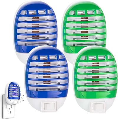 Deze 4-delige muggenwerende lamp bestaat uit een lamphouder, een stopcontact en een UV-lamp. Hij is geschikt voor gebruik in huizen, slaapkamers, kinderkamers, keukens en kantoren.