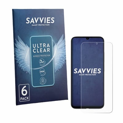 Savvies - Screenprotector voor Xiaomi Redmi R70m 5G - Folie Beschermfolie transparant 6 Stuks