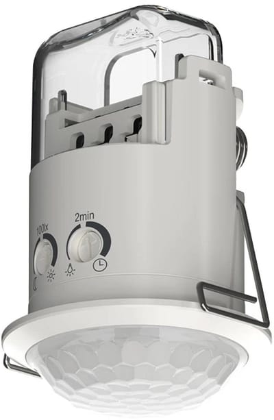 Grässlin Talis M bewegingsmelder PIR plafond inbouw 360° Ø6m 360 E Mini zwart (G18.06.0032.1)