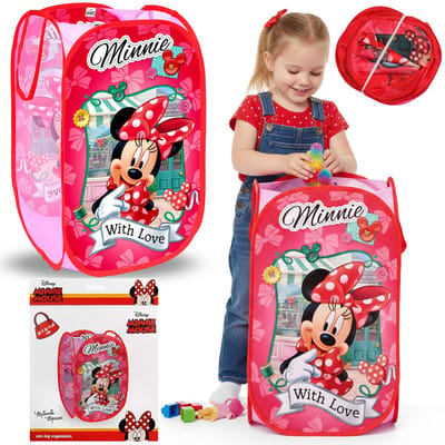 DISNEY Minnie Mouse Opvouwbare speelgoedmand, opbergmand voor de kinderkamer, ruim 70L