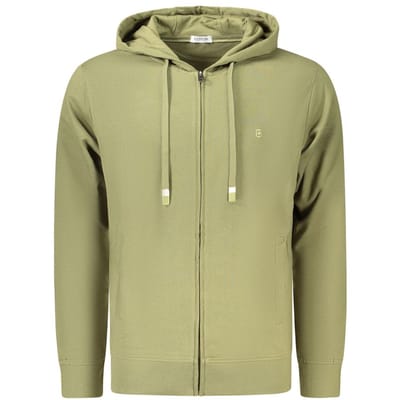 Coveri Moving Groene Katoenen Herenhoodie