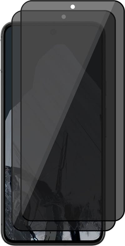 Privacy Screenprotector geschikt voor Google Pixel 8 Pro - 2x Volledig Dekkend Glas Screen Protector