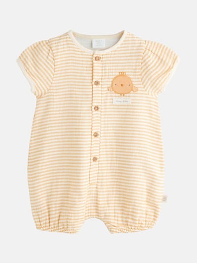 Next - Jongens - Geweven babyrompertje - Geel