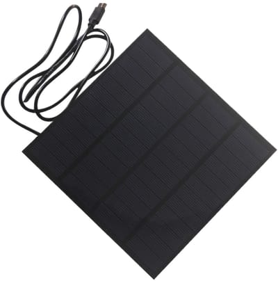 Zonnepaneel - Energie Oplader - Buiten Stroom - Efficiënte Oplading - 20W - Zwart
