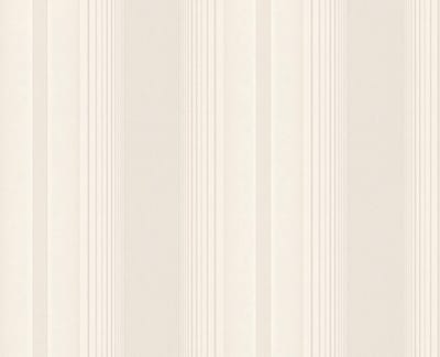 KLASSIEK STREPEN BEHANG - Beige Creme Metallic - AS Creation Hermitage 10
