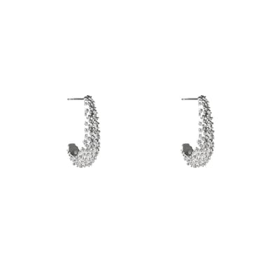 Go Dutch Label Oorringen Dotted Drop Zilver