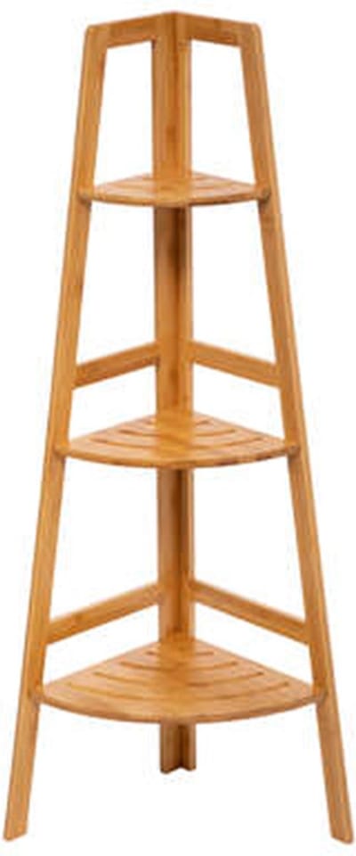 Bamboe Hoek Badkamer Plank 3 Niveaus 32x32x103 cm - Bambou - SILUMEN